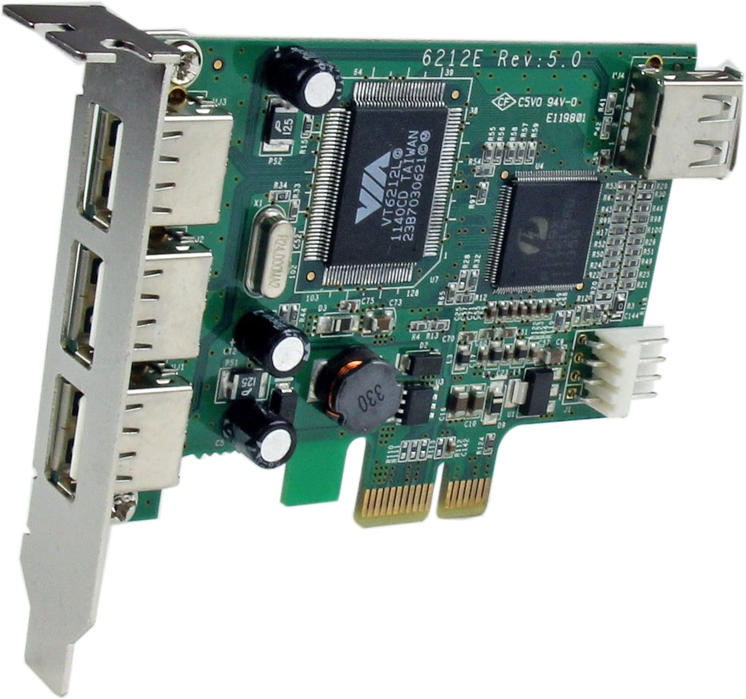 StarTech.com 4 Port USB 2.0 PCIe Card - Low Profile - USB 2.0 Expansion Card, 80mmx89.9mm - Image 3