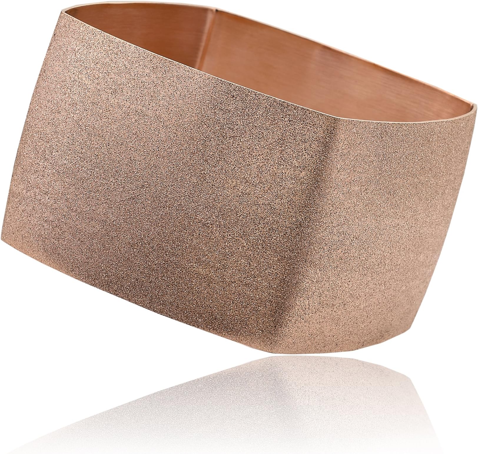Riccova Country Chic Speckled 14 K Gold-Plated Wide Square Bangle/ 65 mm