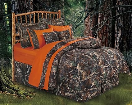 Amazon Com Hiend Accents Realtree Oak Camo Comforter Set Twin