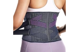 Fitomo Back Brace for Lower Back Pain Women, Back Support Belt for Intant Pain Relief from Sciatica Hernated Disc Scoliosis Back Sprain, Adjustable Support for Bending Sitting Standing Heavy Lifting