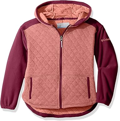 coral columbia fleece jacket