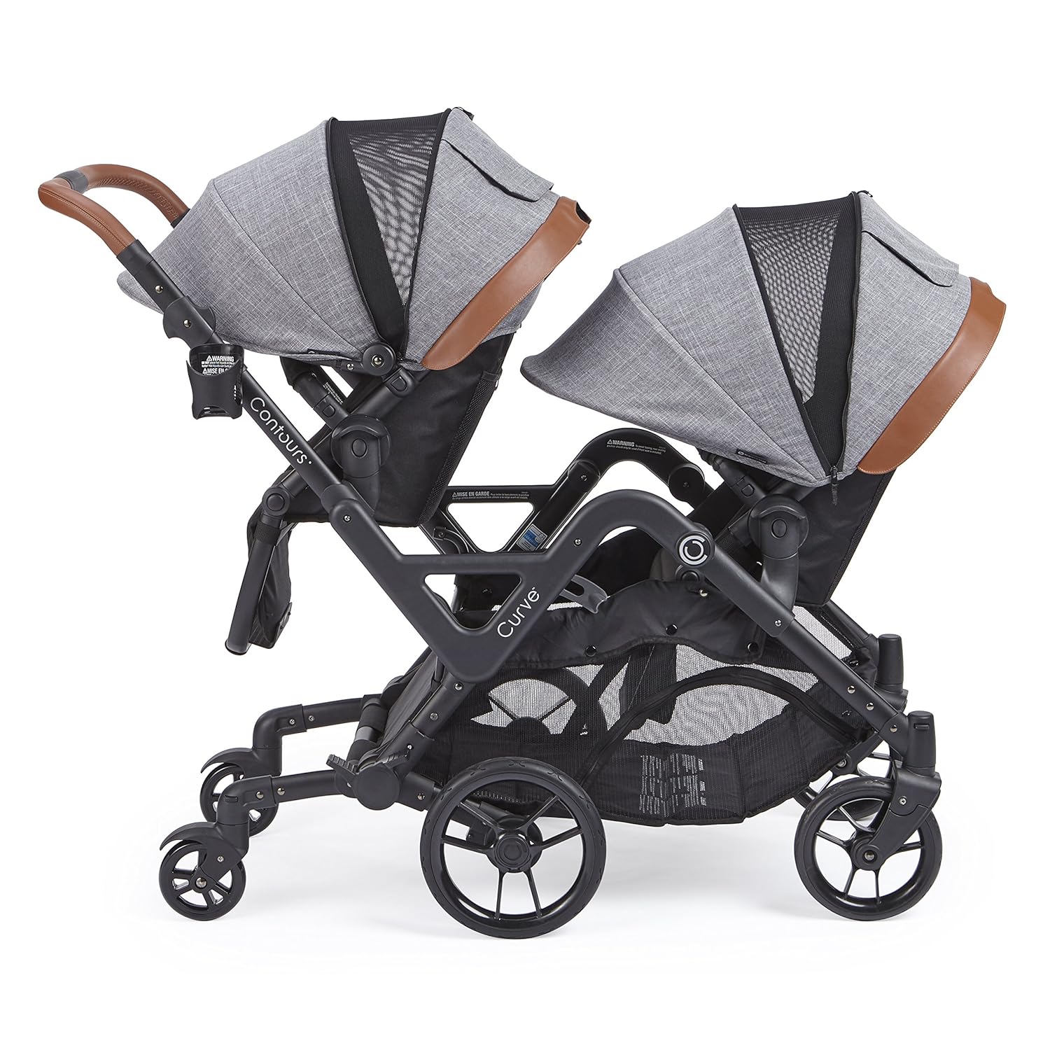 contours curve tandem double stroller