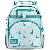 Simple Modern Medium Disney Toddler Backpack for School Girls and Boys | Kindergarten Elementary Kids Backpack | Fletcher Collection | Kids - 15" tall | Frozen Elsa's Snowflake
