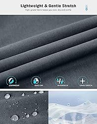 G Gradual Mens Golf Pants Stretch Dress Casual