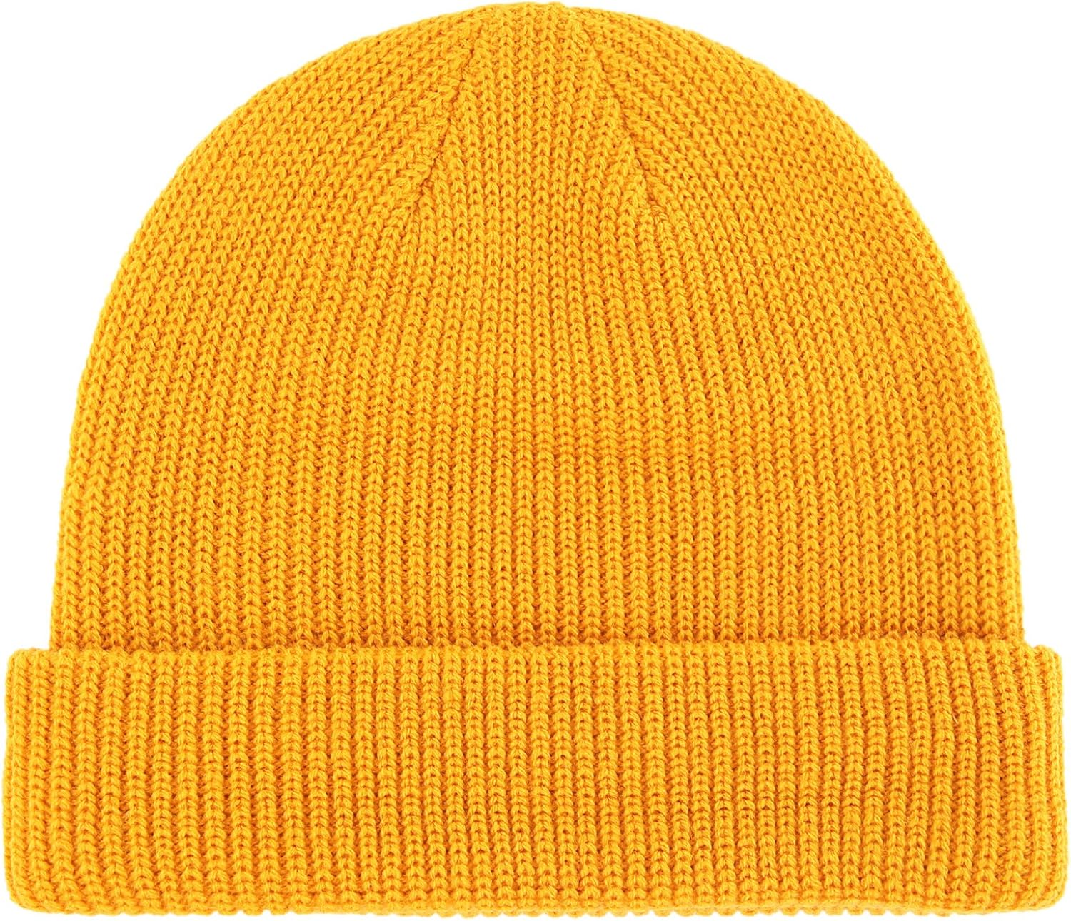 Connectyle Outdoor Classic Bassic Men 's Warm Winter Hats Daily Thick Knit Cuff Beanie Cap Red, 55 60cm: Clothing