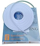 1/2" Rigilene Polyester Sewing Boning White - 50