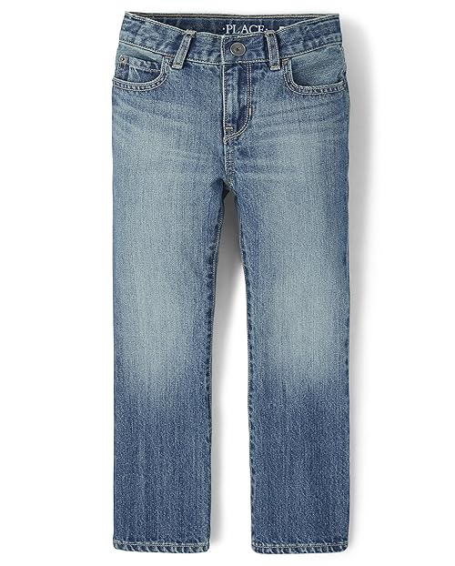 The Children's Place Boys Basic Bootcut Jeans,Pierce Wash Single,16H