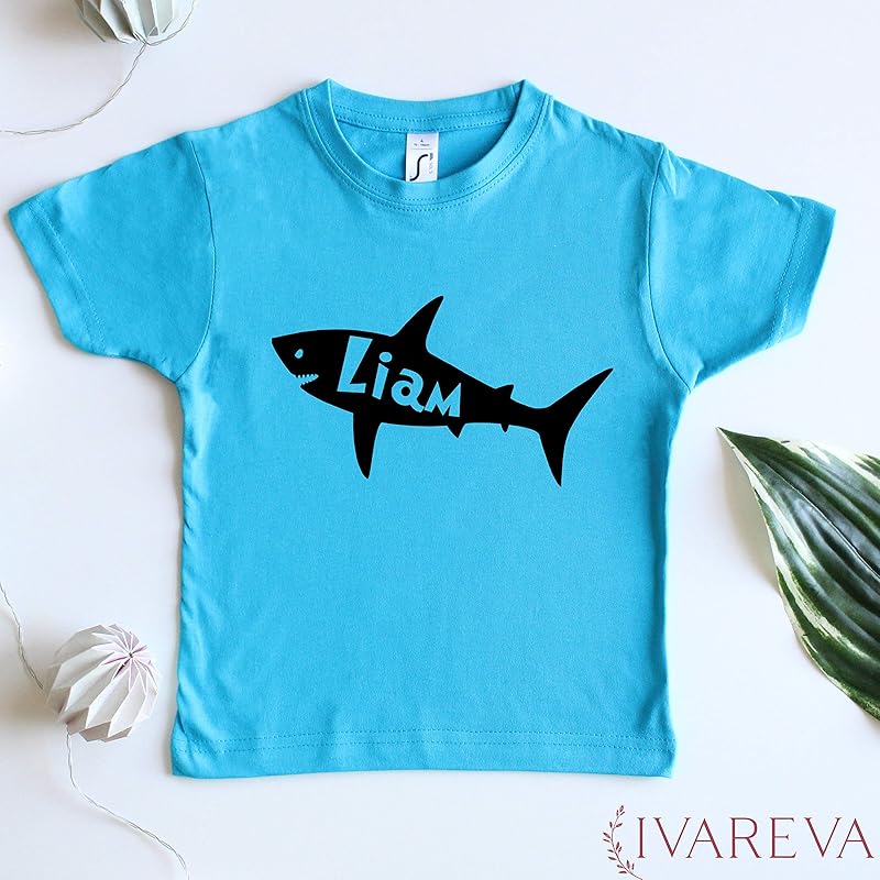 CUSTOM Kid Shark, Cusom Name Kid Shark Shirt, Child Shark