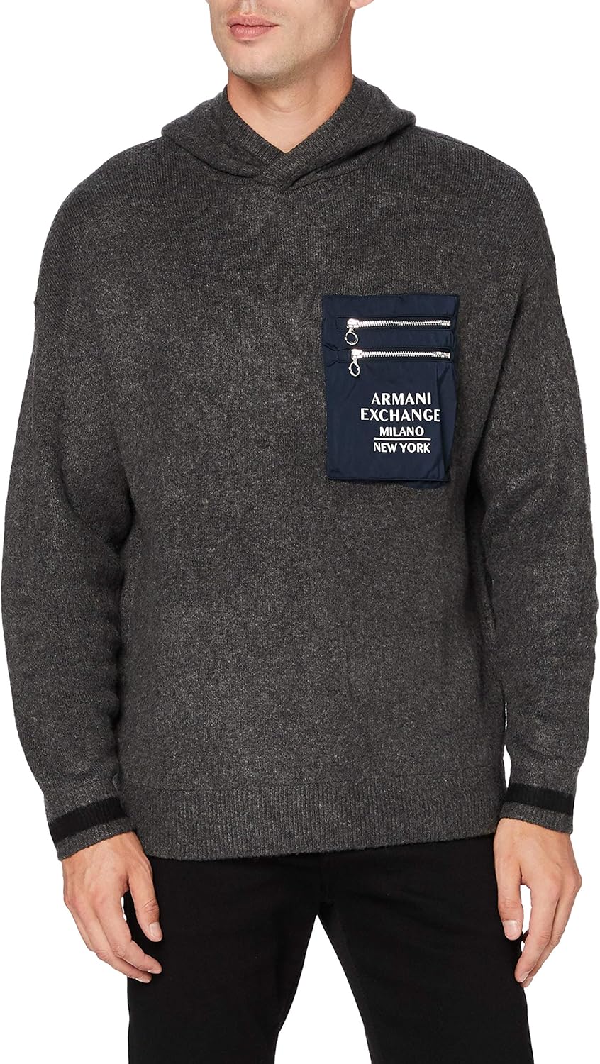 Armani Exchange Men's Pullover Sweater Amazon.co.uk Clothing