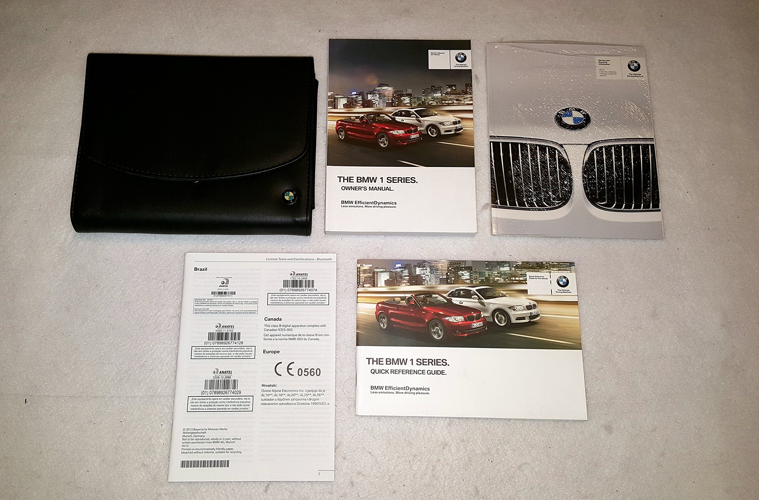 2013 BMW 1 Series Owners Manual Guide 04719 Paperback – 2013