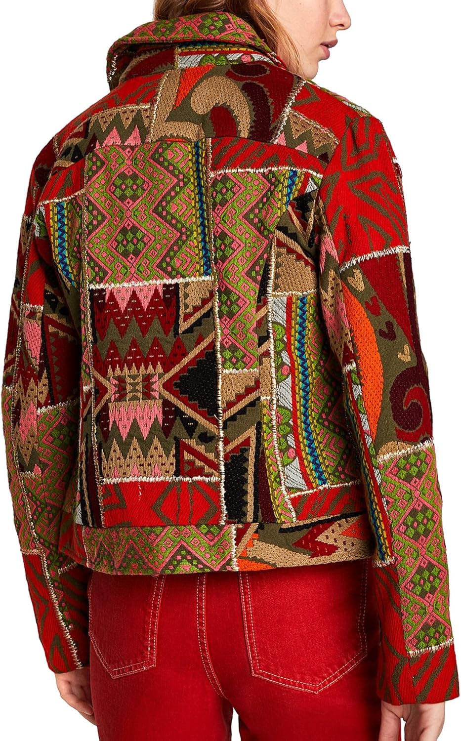 zara patchwork jacket