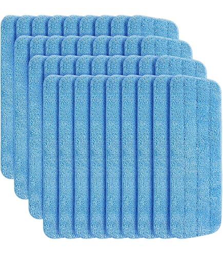 3-Pack Microfiber Wet Scrub Mop Pads – Replacement Pads For Swiffer, Bona, Simplee Cleen Mops