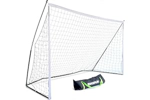 QUICKPLAY Kickster Soccer Goal Range – Ultra Portable | Quick and Easy Set Up | Includes Net and Carry Bag | Available in 7 Sizes | Backyard Soccer Net for Kids & Adults [Single Goal]