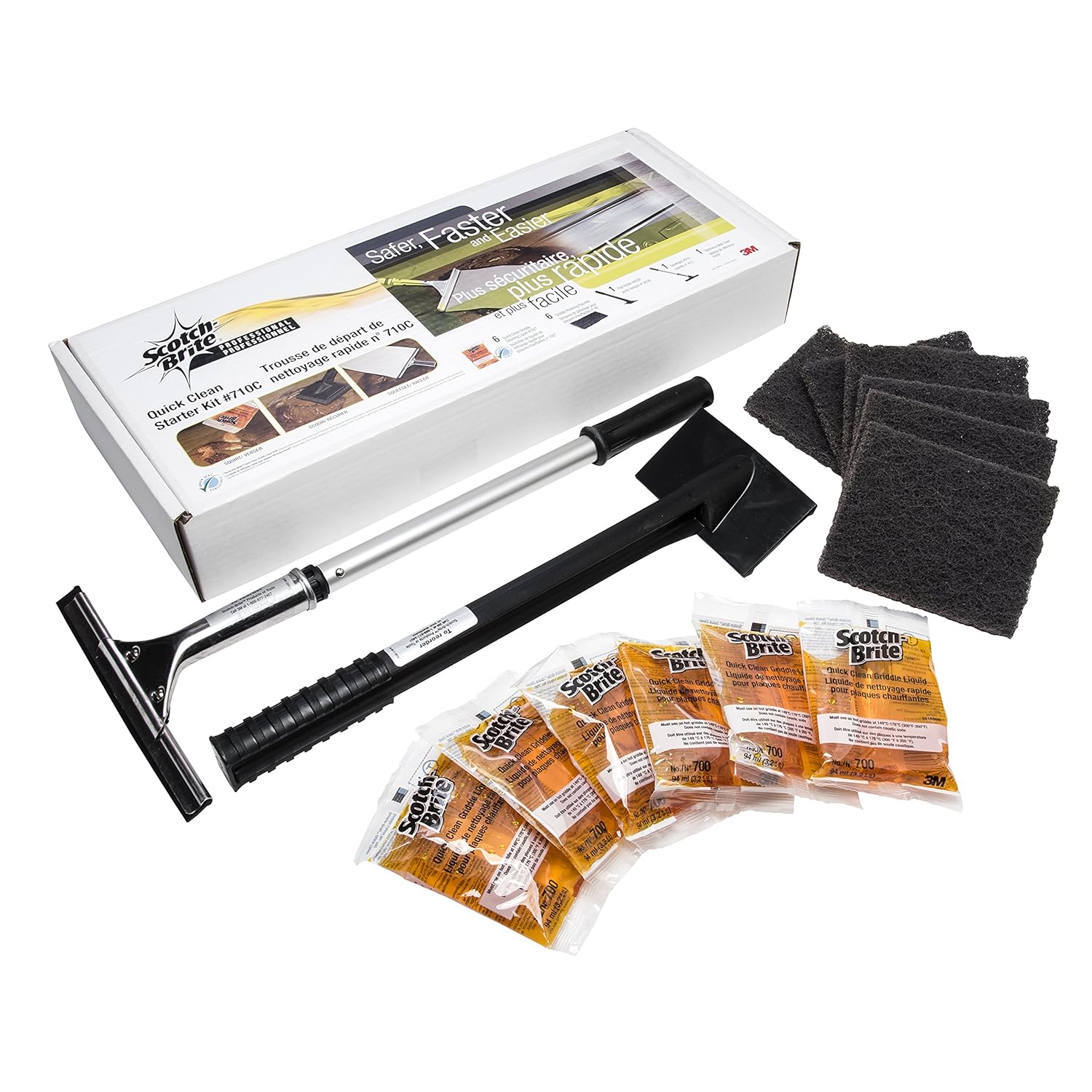 3M Grill, Griddle and Fryer Cleaners ScotchBrite Quick Clean System