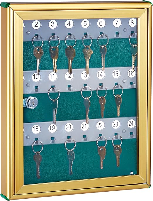 AdirOffice Glass Key Security Box Wall Mount