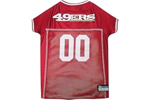 Pets First Pet Supplies San Francisco 49ers NFL CHICAGO BEARS MESH JERSEY for DOGS CATS, San Francisco 49ers, Medium