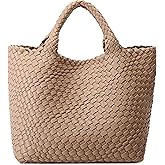 Vegan Leather Purses for Women, Handmade Purses and Handbags Summer Beach Travel Tote Shoulder Bag