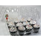 Katgely Cupcake Boxes Cupcake Containers, 12 Pack Cupcake Containers, Set of 30