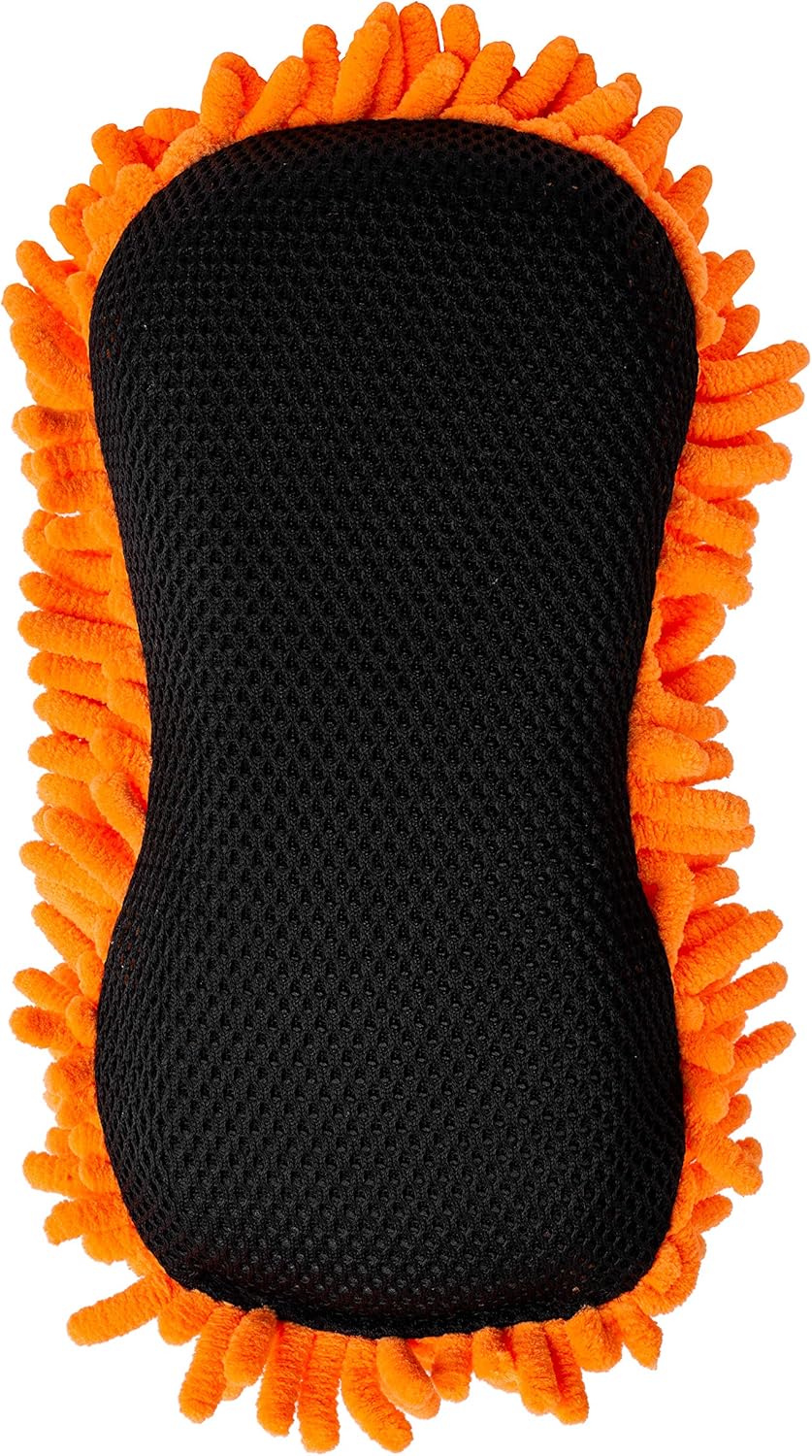 SCRUBIT Microfiber Car Wash Sponge Non-Scratch Microfibers for Cleaner Cars, Great for Everyday Cleaning - Automobile Cleaning Sponges Essential Part of Any Car Wash Kit - 2 Pack: Automotive