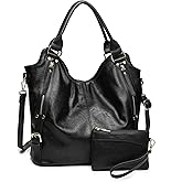 Women Tote Bag Handbags PU Leather Fashion Hobo Shoulder Bags with Adjustable Shoulder Strap