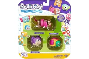Little Live Pets - Squirkies: 3 Pack: Metallic Pop Tube Pup | Interactive Fidget Toys,Feature, Click, Flick, Tangle, 30+ to Collect, Multiple Fidget Points, for Kids Ages 5+.