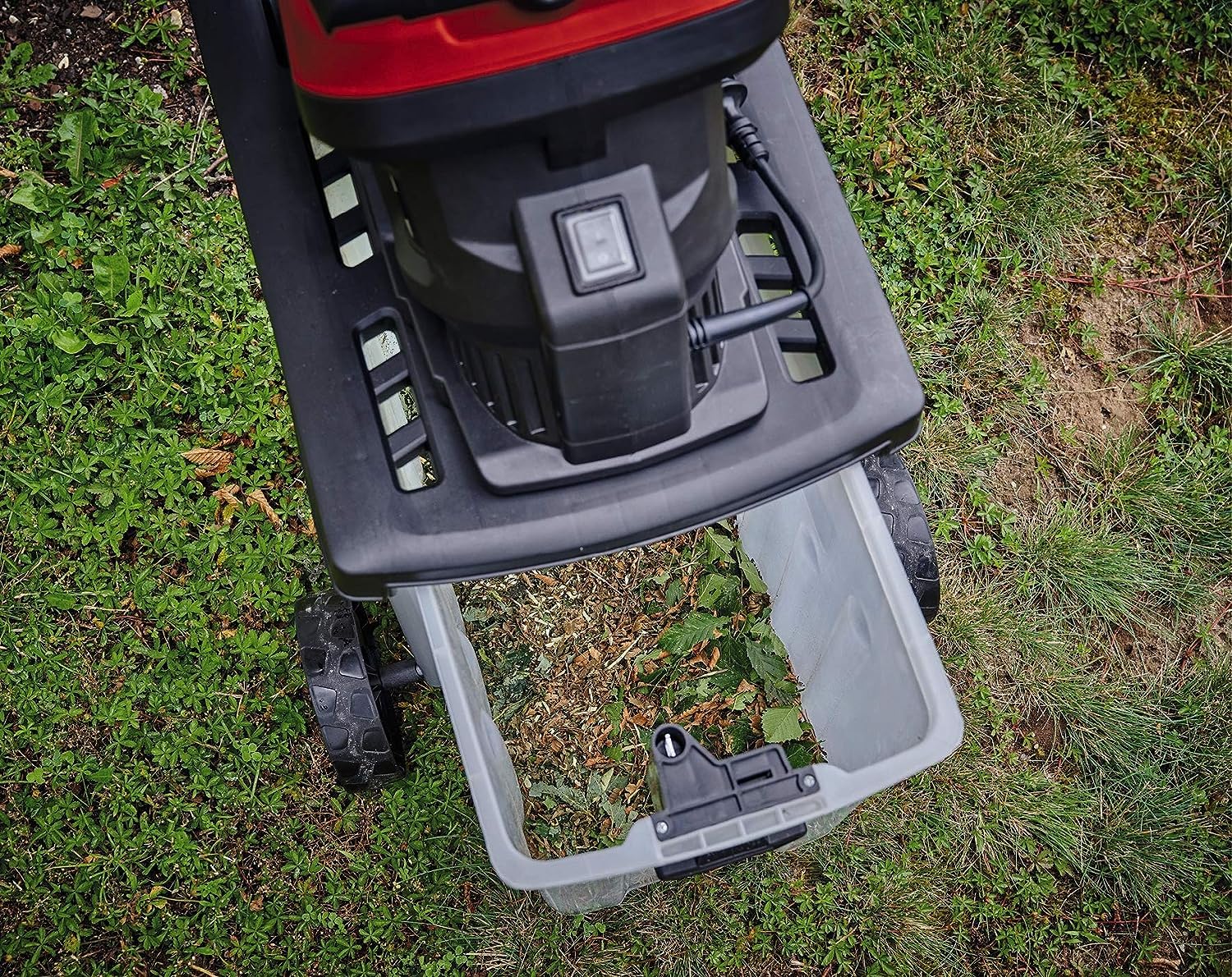Einhell Elektro-Messerhäcksler GC-KS 2540 CB (2.500 W, Max. 40 Mm Aststärke, 2 Wendemesser Aus Stahl, 55 L Fangbox, Transportgriff, Stopfer) 3