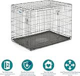 MidWest Homes for Pets 42-Inch Two-Door iCrate Folding Dog Crate with Divider view 3