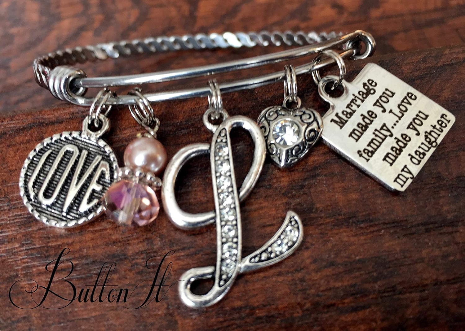 step daughter charm bracelet