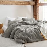 Sleepy Haven - Coma Inducer&reg; Queen Oversized Comforter Set - London Fog | Experience Coma Worthy Sleep with Cozy Plush Large Bedding
