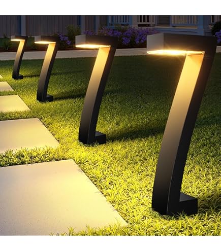 10W LED Landscape Path Lights - 2ft Aluminum Outdoor Garden Lighting, Warm White, IP65 Waterproof