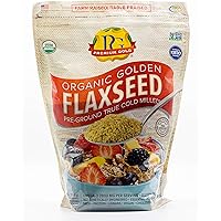 Premium Gold Organic Ground Flax Seed | High Fiber Food | Omega 3 | 4 pounds