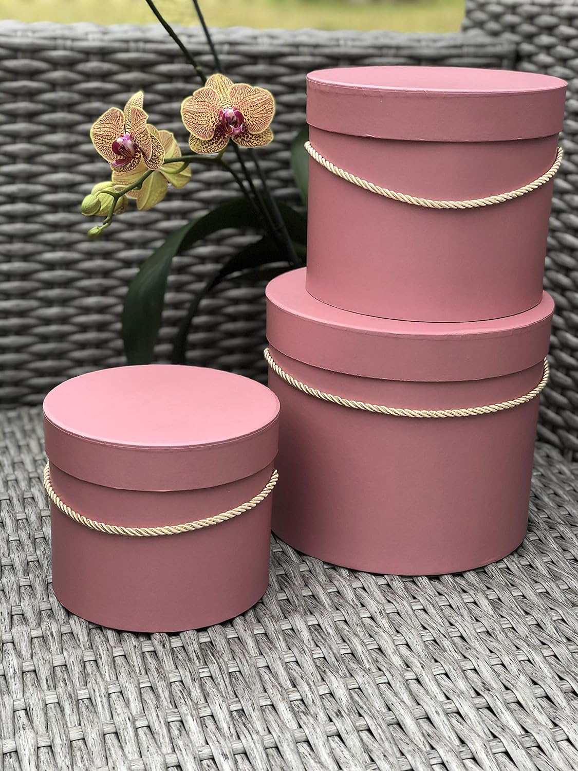 [USASALES] Premium Quality Round Flower Box, Gift Boxes