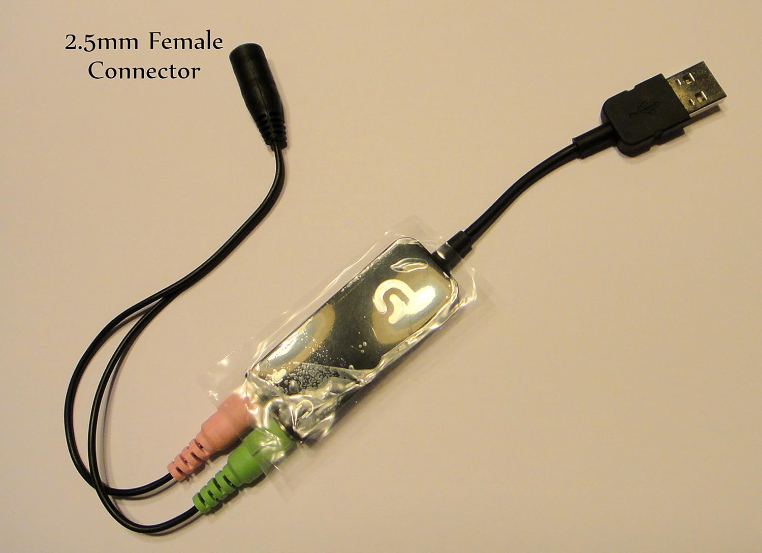 Genuine Logitech® USB to 3.5mm Audio Jack Adapter and ienza® 3.5mm Mic / 3.5mm Audio