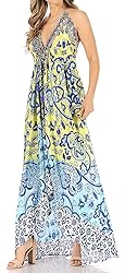 Sakkas 1817 - Lizi Womens Maxi High-Low Halter