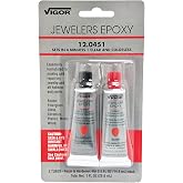 Vigor Jeweler's Epoxy 2 Step 12.0451 - Fast Setup Clear and Colorless - Resin and Hardener