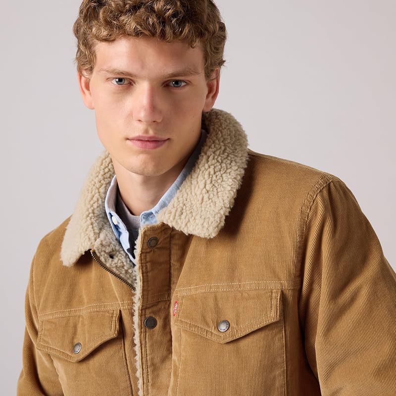 CORDUROY 2 PKT DEPOT JACKET, TAN, M