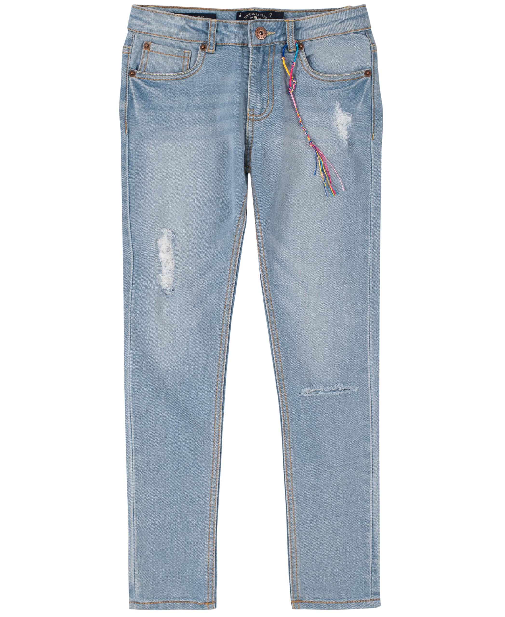Photo 1 of Lucky Brand Girls' 5-Pocket Stretch Skinny Fit Denim Jean, Zipper Fly & Button Closure, Giselle Christie, 12