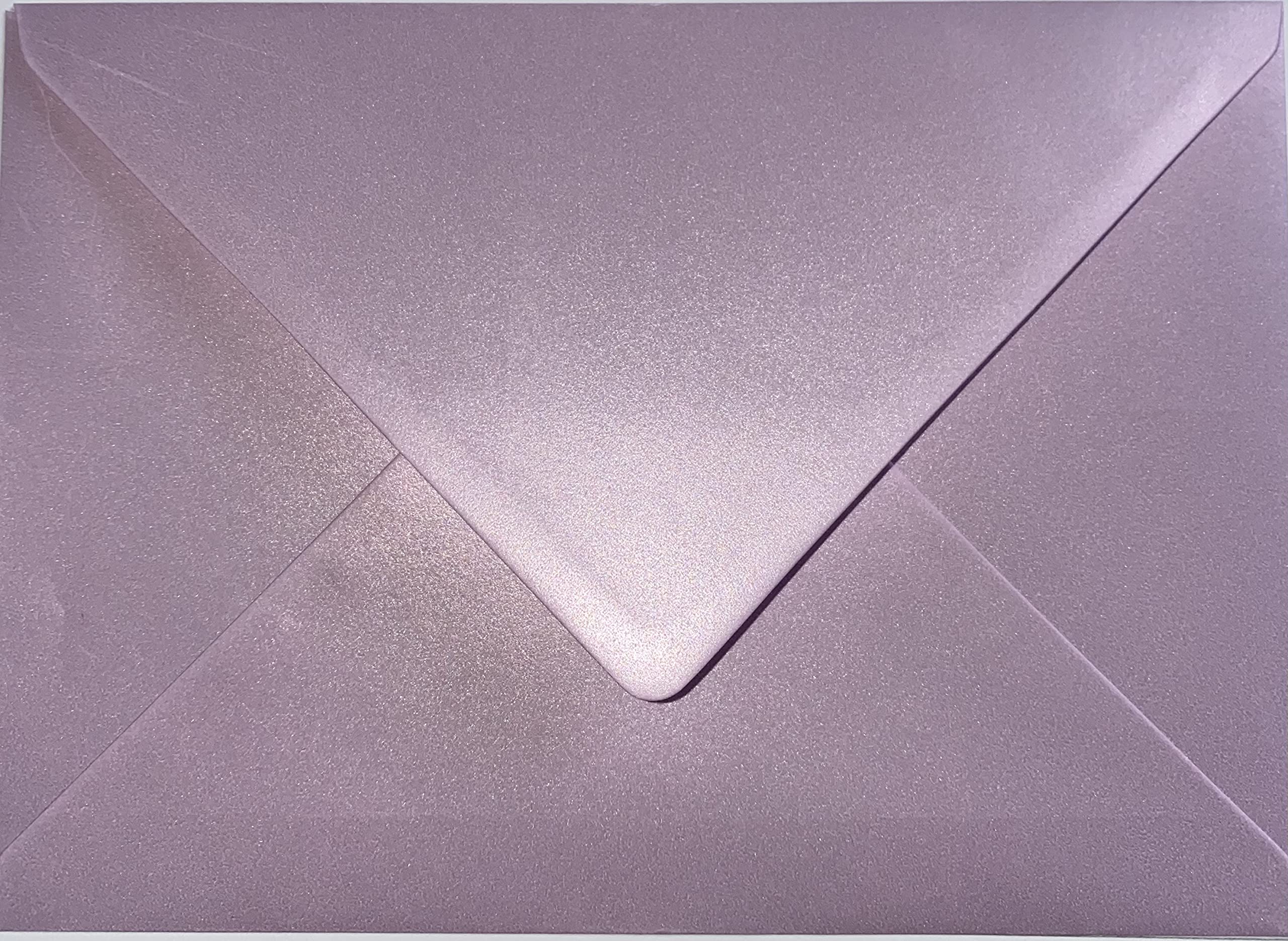 C5 Pearl Lilac C5 Coloured Envelopes for A5 Greeting Cards Wedding Invitation Crafts 162x229mm- Pack of 10 envelopes (Pearl Lilac)