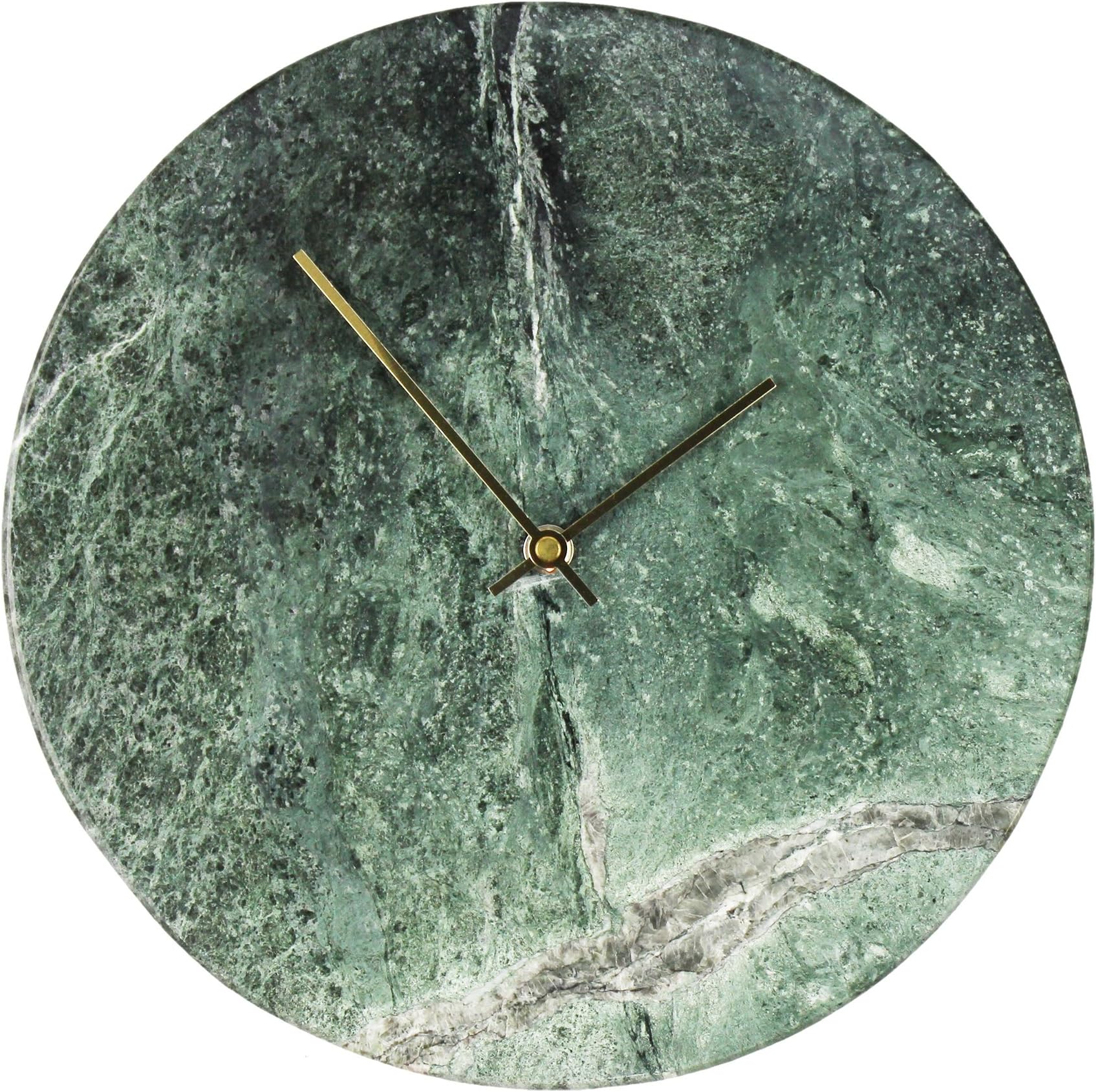 Hometime Natural Solid Slate Stone Quartz Wall Clock Grey 31cm