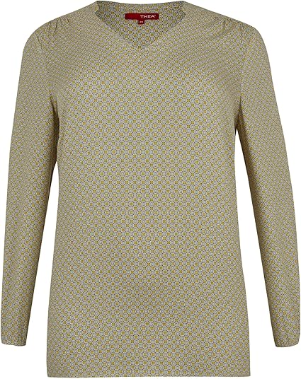 THEA by Adler Mode Damen Schlupfbluse mit Allover-Print ...