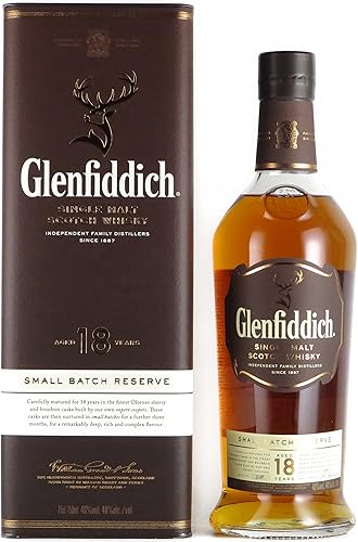 Amazon Co Jp 内容量750ml グレンフィディック 18年 スモールバッチリザーブ 750ml 40度 シングルモルトスコッチ ウイスキー 並行輸入品 食品 飲料 お酒