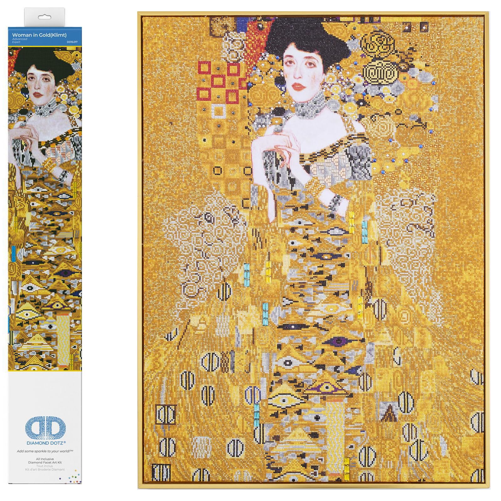 DIAMOND DOTZ Painting Kit: Woman in Gold (Klimt), Tissue, 67 x 91cm