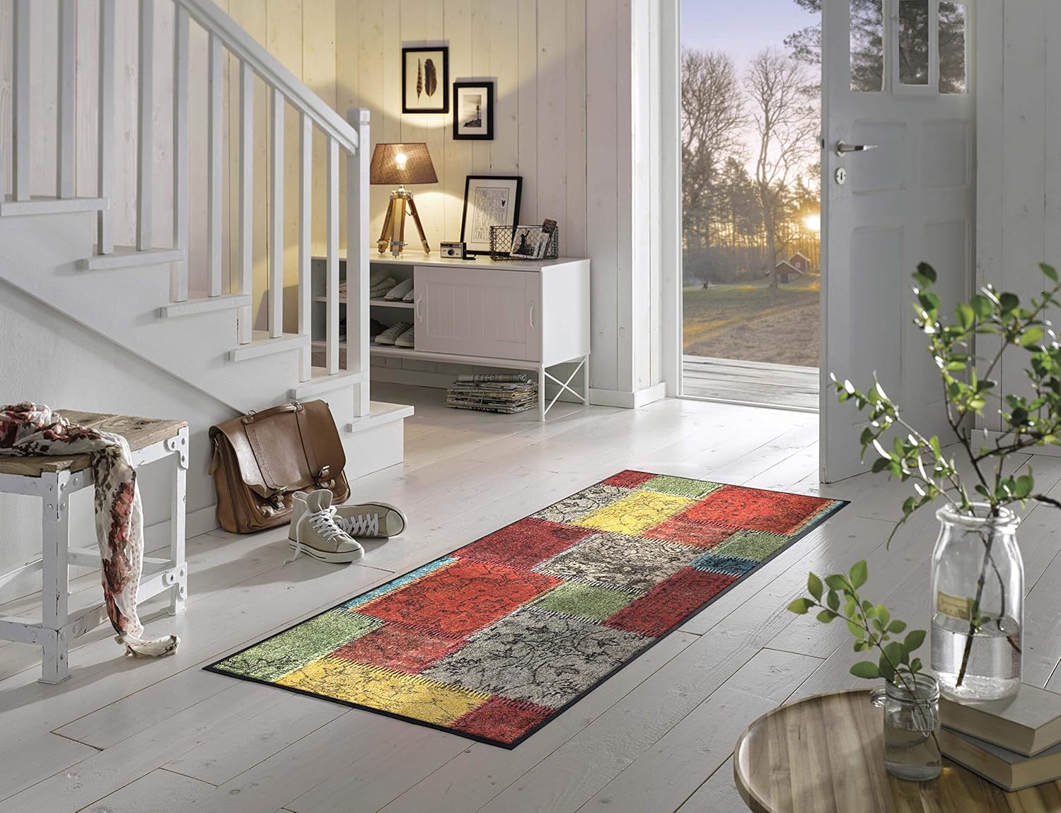 Wash&Dry Door Mat, Colourful, 190 x 75 x 0.7 cm, 75 x 190 cm (Rectangular) - Image 4