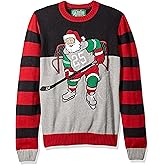 The Ugly Sweater Co. Mens Sports Golf Sports Ugly Christmas Sweater for Holiday Fun Design, Snug Fit Breathable Crewneck