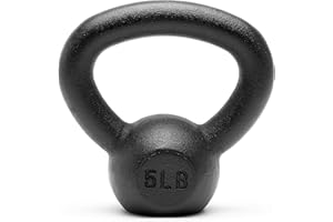 Unipack Premium Powder Coated Solid Cast Iron Kettlebell Weights 5, 10, 15, 20, 25, 30, 35, 40, 45 lbs