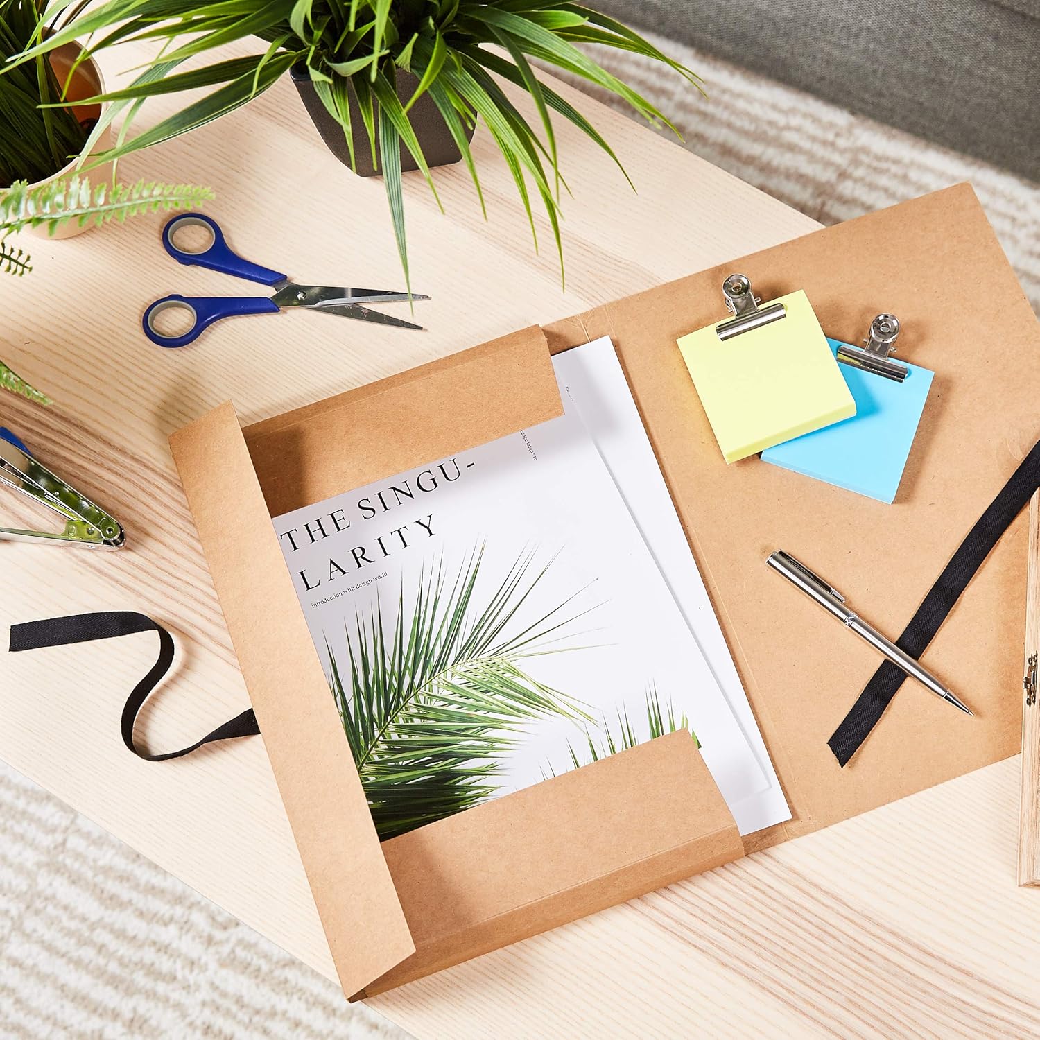 Juvale Kraft Presentation Folder with String, Letter Size (12 x 9.25 Inches, 12-Pack): Home & Kitchen