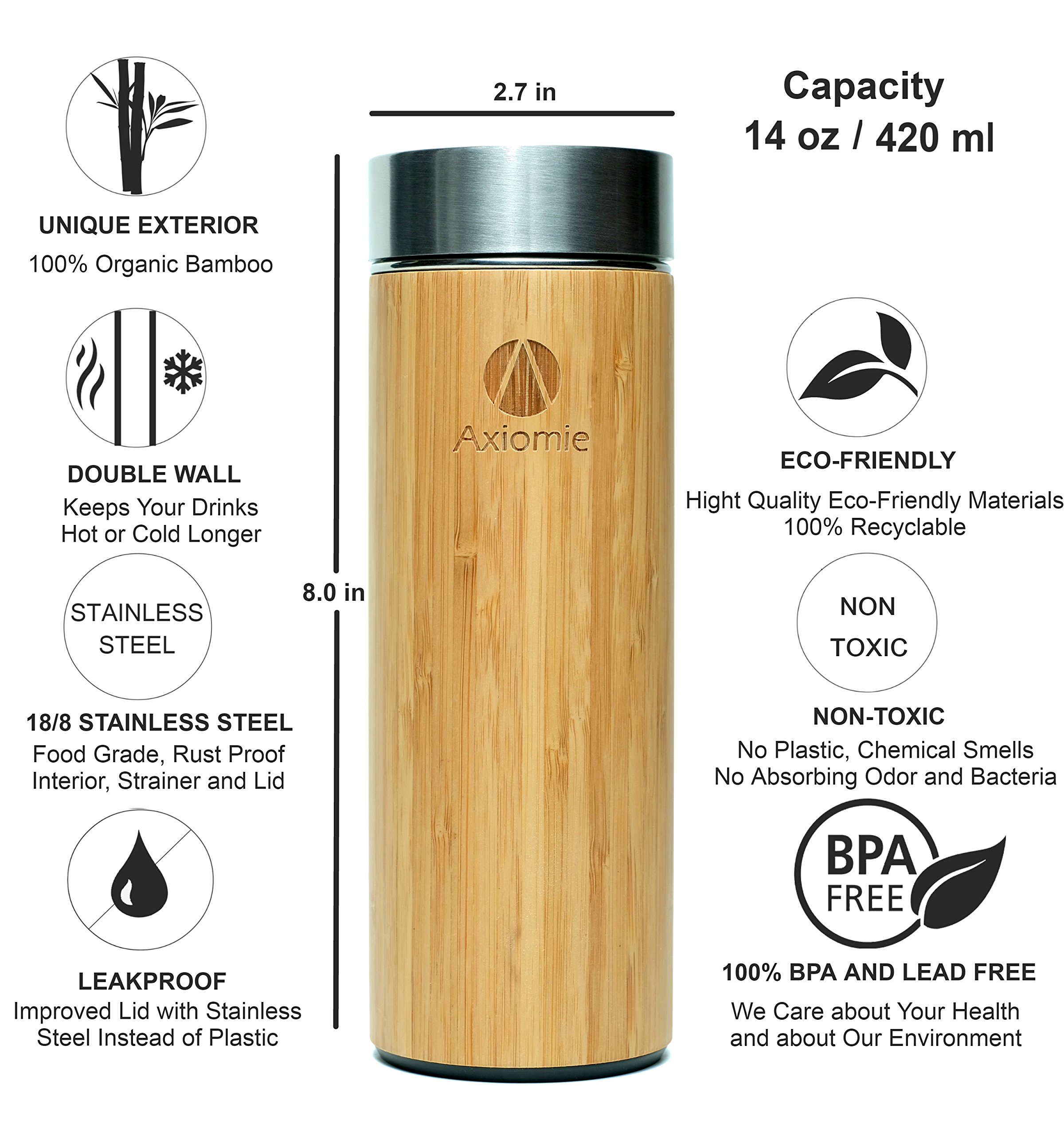 thermos with strainer