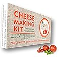 MOZZARELLA & RICOTTA 4 Cheeses Making Kit Goat Cheese, Halloumi Cheese, Mozzarella Cheese, Ricotta Cheese Great Gift for All Occasions, Red