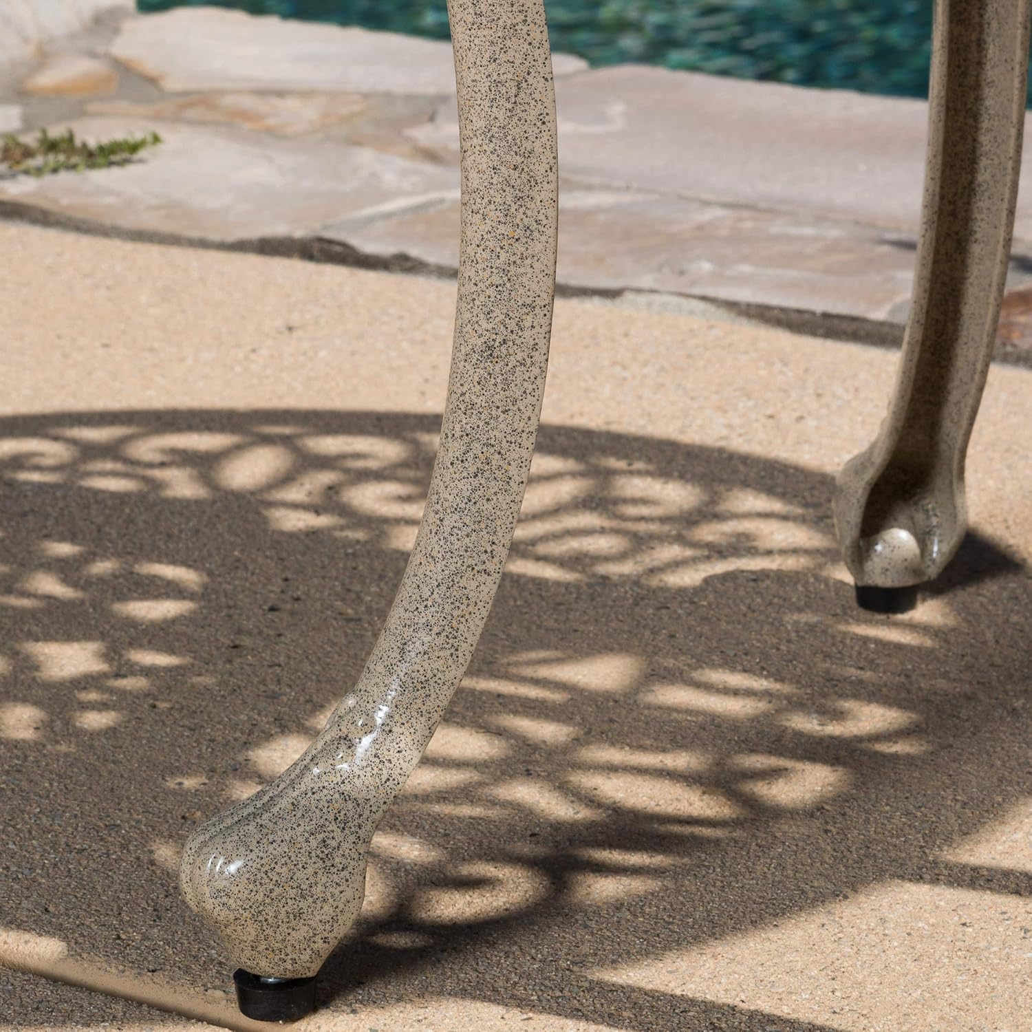 Christopher Knight Home Charleston Metal Bistro Set, Sand: Garden & Outdoor