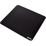 Amazon Basics Large Square Computer Mouse Pad, Cloth and Rubberized Base, Black